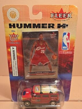 2004 Fleer Ultra LeBron James Hummer H2 and Rookie Card